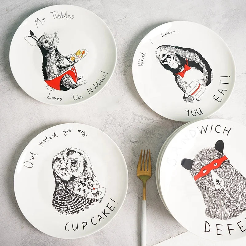 Elegant Round Flat Plastic Dinner Dish Plates Wholesale Restaurant Melamine Dishes Cheap Elegant Dinnerware for Sale