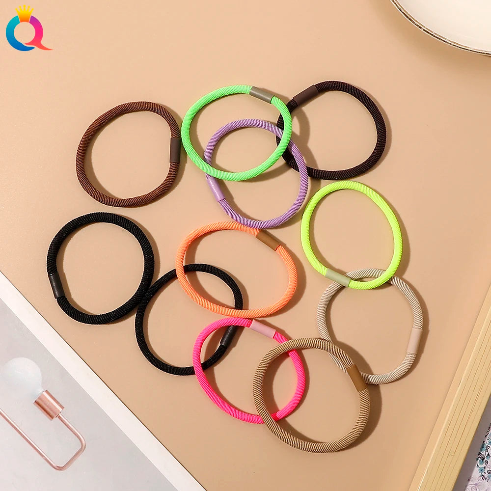 Elastic Hair Tie  Durable Band Woman Girl Ponytail Holder X Twist