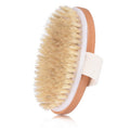 2025 Wholesale Hot Sale Custom Logo Wood Handle Natural Boar Bristle Dry Skin Body Bath Brush With Hand Band