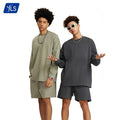 YLS 2023 Fall Winter Collection Hot Sale 100% Cotton Heavyweight 305gsm Long Sleeve T-Shirt Custom Oversized for Men Solid