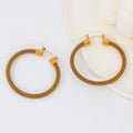Titanium Steel Large Hoop Earrings Stainless Steel Mesh Circle Earrings New Fashion Exaggerated Earrings