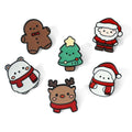 37 Designs Cute Anime Logo Badge Hat Brooch Cartoon Christmas Festival Santa Metal Enamel Collar Brooch Pins