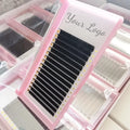 Private Label Black Matte Soft Volume  Lash Extension Lash Tray Individual Lash Supplies Velvet Cashmere Eyelash Extensions