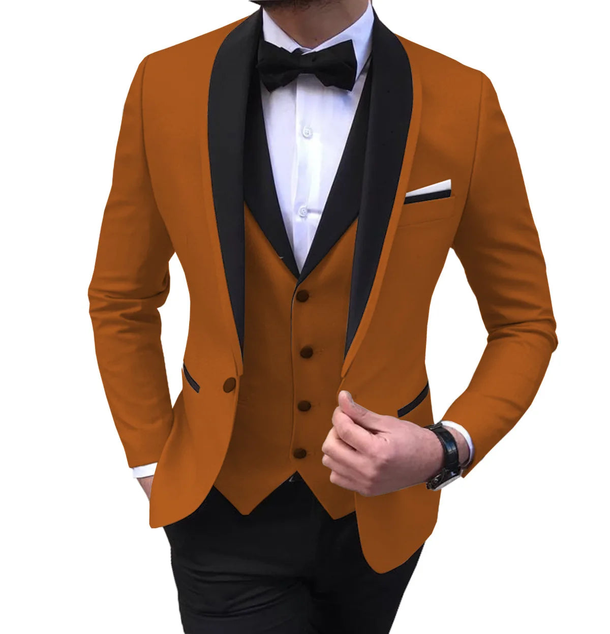 S0444H Match Color Slim Professional Collar Daily Casual Spot Four Seasons Universal Suit