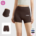 Custom Logo High Waist Tight Butt Lift Breathable Athletic Workout Women Sportswear Gym Training Yoga Shorts