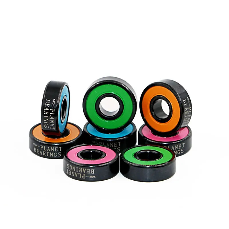 Custom Pro Quality Black Chrome Steel 608RS Skateboard Scooter Ball Bearings in ABEC-9 Waterproof for Inline Skating Long Board