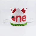 Hand-made Non Woven Fabric Baby First Birthday  Crown  Hat Princess Crown With Watermelon  Pattern
