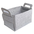 Collapsible Rectangular Felt Storage Bins with Handles Large Laundry Basket Storage