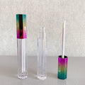 LZ Pack Stock 100pcs Octagon Metallic Doe Foot Lip Gloss Container Custom Private Label Rainbow 3ml Lip Gloss Tubes