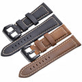 Fast Delivery Famous Brand Design Smooth Crazy Horse 20mm 22mm 24mm 26mm Watch Straps Genuine Calfskin Cow Leather Strap