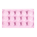 15 Cavity Rose Silicone Mold for Chocolate Flower Cake & Soap BPA Free Eco-Friendly Odorless Cake Tools
