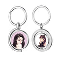 In Stock Zomc Alloy Keyring Keychain Custom Sublimation Key Chain Ring Metal Keychain Blank