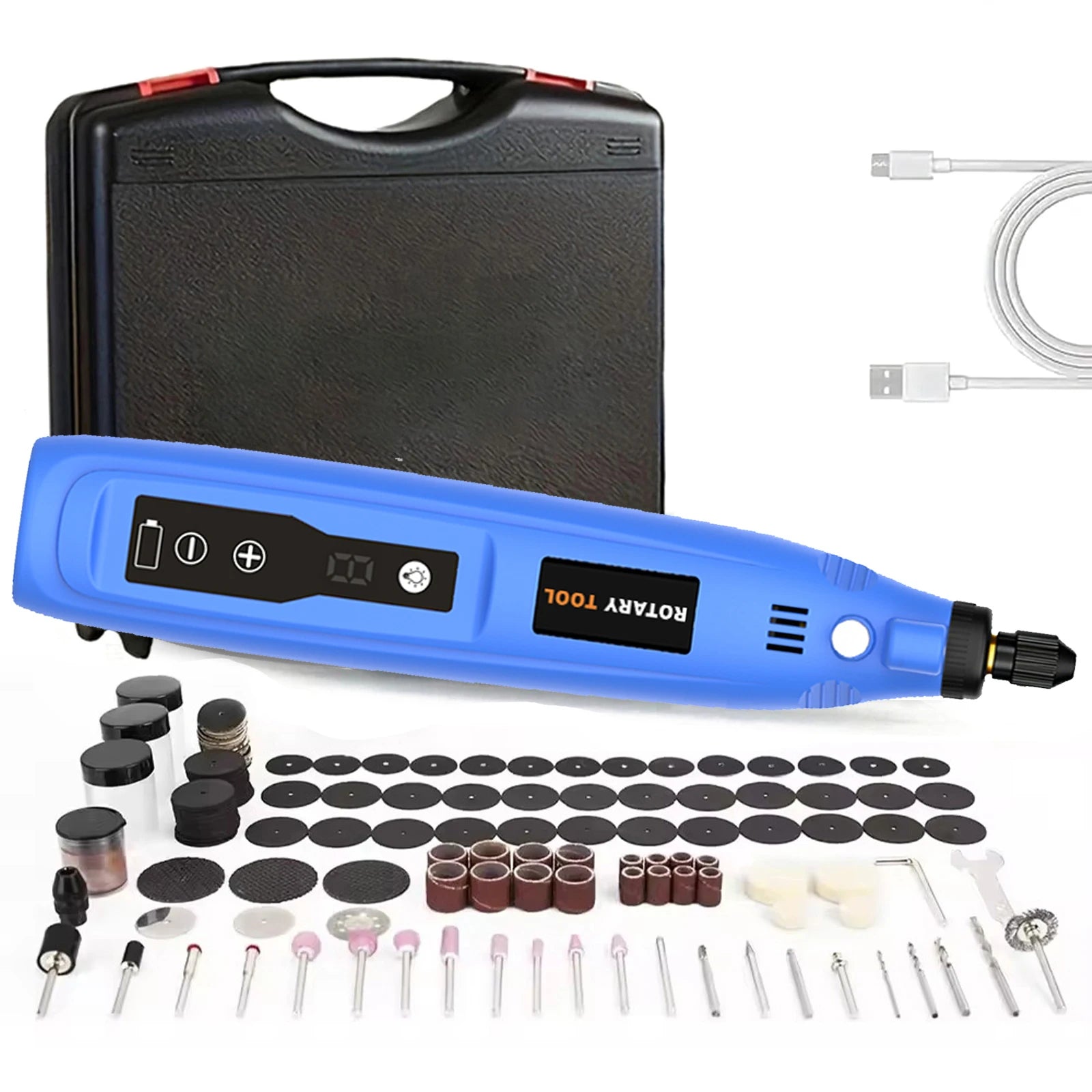 Portable Cordless Mini Grinder Rechargeable Eight-Speed Lightweight Electric Woodworking Engraving Pen