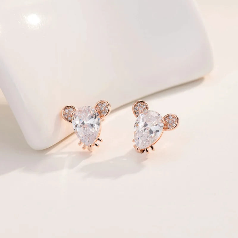 925 Sterling Silver Shiny Zircon Stud Earrings for Women 2022 New Trend Personality Lady Fashion Jewelry