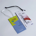 Custom Luxury Fashion Garment Paper Hangtags Clothing Hang Tags Printed logo Name Swing Tags with String and Pin
