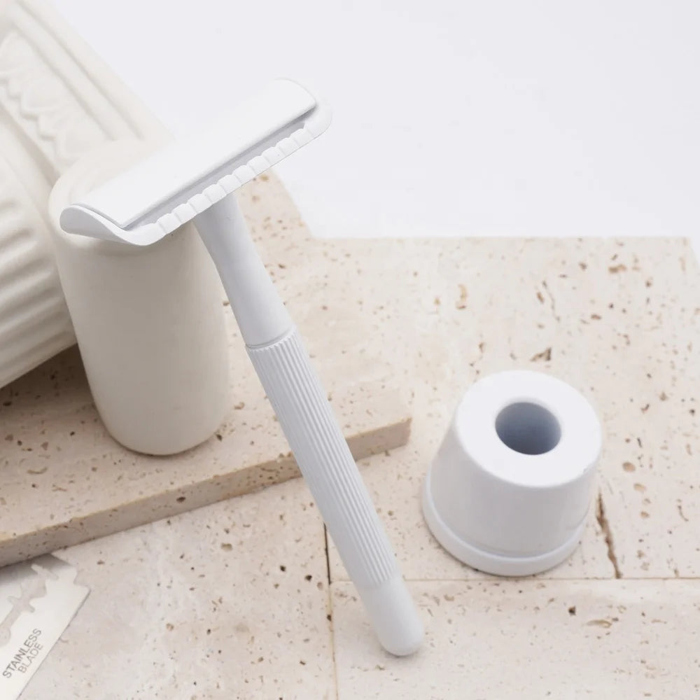 New Arrival Men & Women Shaving Stainless Steel Double Edge Safety Razor with Gold Brass Handle