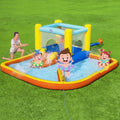 Bestway 53381 H2OGO Fast Inflatable Beach Bounce House Splash and Slide Backyard Water Park Castle Children Paddling Pool