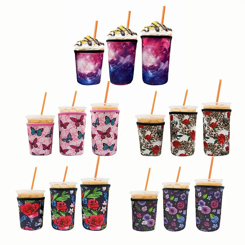 Hot Sale Three Size Iced Coffee Cup Insulator Sleeve for Cold Beverages Neoprene Holder