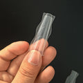 180pcs Long Trapezoid Acrylic Nail Forms for Extensions Dual Top & Bottom Builder Molds Quick Salon Nail Forms for Acrylic
