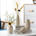 Modern Cheap Mini Flower Vase Home Decoration White Rustic Modern Ceramic Vase