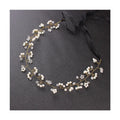 Genya Fancy Wedding Veil Onerments Accessories Crystal Pearl Headband Bride Crown Tiara Hair Jewelry Silver Headwear