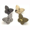 Wholesale Stock Supply Zinc Alloy Butterfly Twist Turn Lock for Women Handbag Accessories Closure Clasp