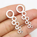 20pcs 37x11mm Antique Sliver Plated Ring Connector Handmade Charms Pendant:DIY Jewelry Making Findings for Bracelet Necklace