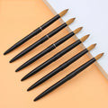 Professional Kolinsky Hair 100% Acrylic Nail Brush Black Metal Handle Pinched Head Pure Kolinsky Nail Brush for Manicure Art