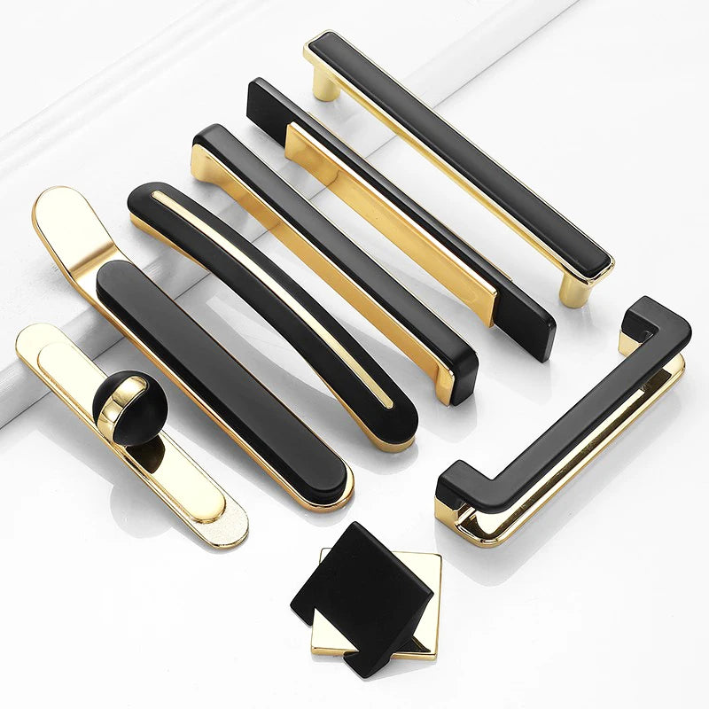 Dual Color Cabinet Kitchen Door Handle Light Luxury Drawer Rniture Handle