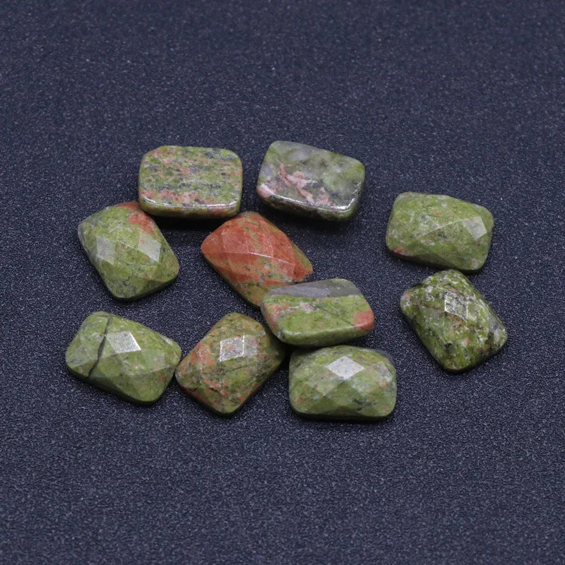 DIY Crystals 12*16mm round natural Unakite of Pearl Gemstone Cabochon