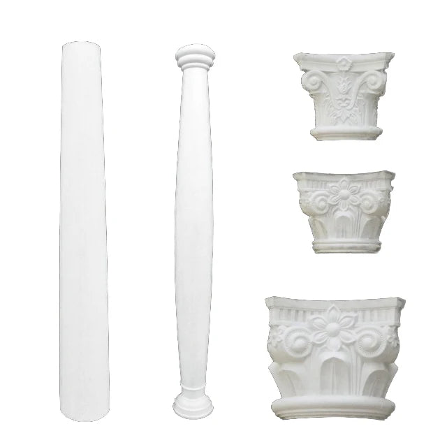 RF Hot Selling Rome Column Silicone and Fiberglass Mold for Gypsum Cement Casting for Interior Decoration