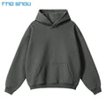 HeavyWeight 100% Cotton Cropped Hoodie Men Blank Thick Fleece Oversized Custom Print Logo Men's Hoodies & Sweatshirts