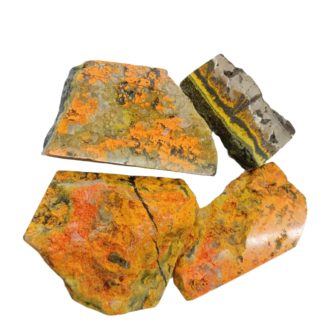 High Quality Natural Crystals Gemstone Bumblebees jasper Slab Healing Stone Crystal for Decoration