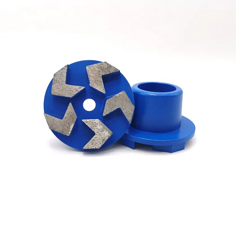 Industrial Grade 3 Inch 5 10mm Thick Arrow Segments Diamond Grinding Tools Durable Diamond Grinding Plug Disc for Floor Concrete