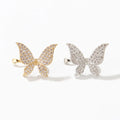 Joyas Fashion Jewelry Elegant Zircon Custom butterfly Designer Ear Cuff Earrings for Women