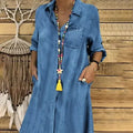 Hot Selling Women's Oversize Denim Solid Color Casual Skirt