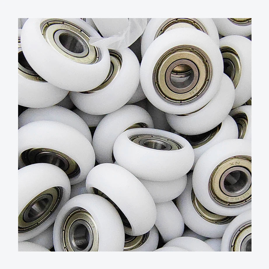 BSR68419.5-4.5 Nylon POM Round Plastic Pulley Track Roller Bearing 694zz 4x13x4.5mm Pulleys Wheel Roller for Sliding Door Window