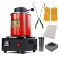 1-3kg 1400W Electric Digital Jewelry Melting Machine With Crucible Firebrick Gold Silver Aluminum Melting Furnace 7-Piece Kit