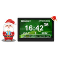 High Resolution 10" Inch Digital Analog Clock LCD WiFi Dementia Clock With Temperature and Calendar