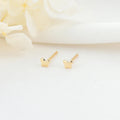 Wholesale 14K Gold Plated Brass Fashion Small Stud Earring in Star Butterfly Heart and Moon Shapes Jewelry Earrings