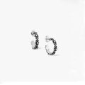 Wholesale 925 Sterling Silver Earring Antique Silver Earrings Margarita Hoop Earrings for Women
