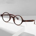 Thick Round Optical Frames Reading Eyeglasses Round Tortoiseshell Small CP Pin Temple Blocking for All Face Insert Pins Temple
