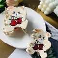 Wholesale Hair Accessories Rabbit Bunny Cherry Hug Cute Cellulose Acetate Hair Clip Custom Hair Claw Clips for Women Girls