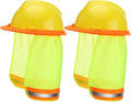 WEJUMP Construction Hard Hat Sun Neck Shield Hard Hat Design Protecting Neck Sunshield with Reflective Strip