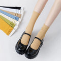 Spring and Summer Japanese Solid Color Socks Korean Version of Mid-tube Ins Long Socks Women's Solid Color Women Socks
