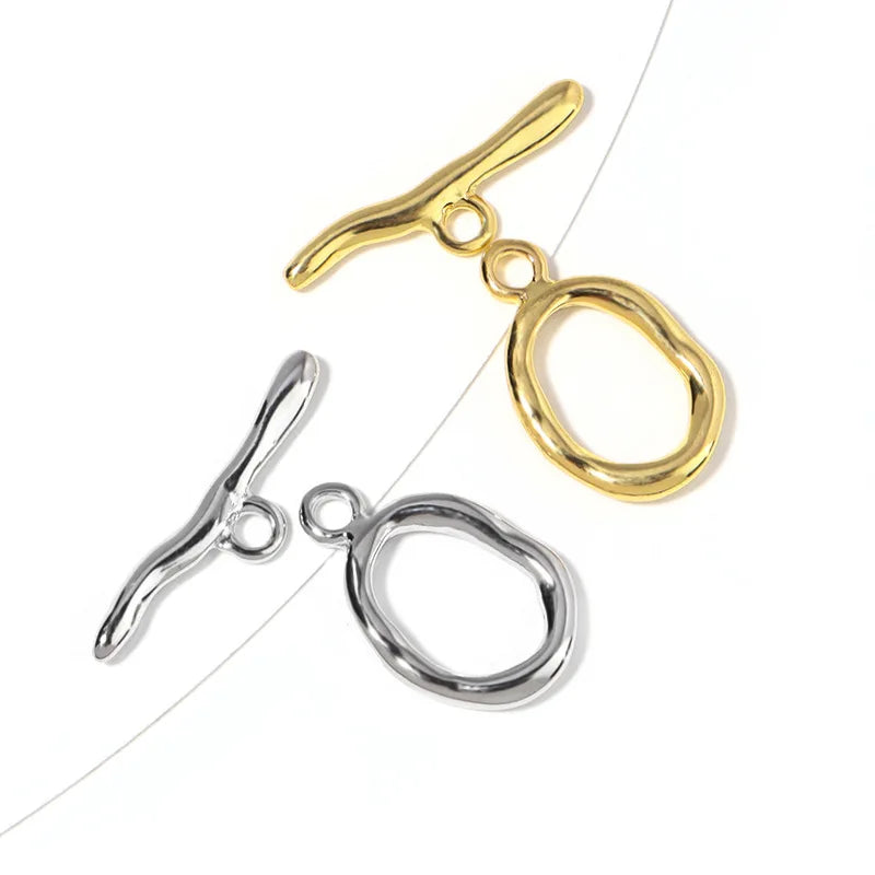 Factory Price Toggle Clasps Findings Buckle Connector for Bracelet Necklace Jewelry Making Supplies Stainless Steel OT Clasps