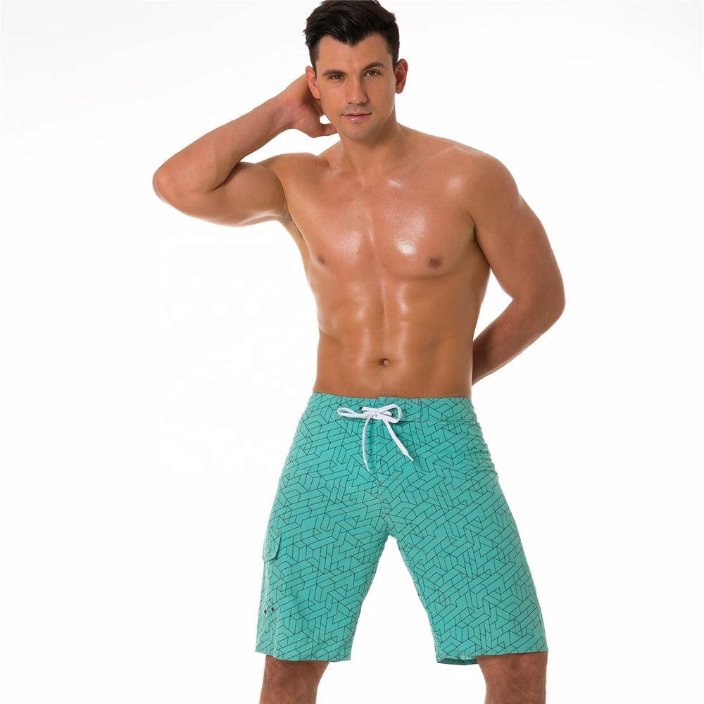 OEM Custom Quick-Drying 100% Polyester Men's Beach Shorts with Mesh Bikini & Beachwear for Spring Summer Autumn