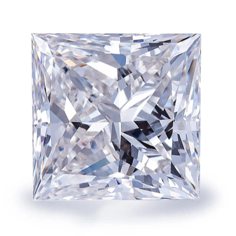 Messi Jewelry Lab Created  Diamond 1ct 2ct 3ct 4ct 5ct VVS VS Square Princess Cut Lab Grown Diamond