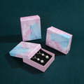 7*9*3cm Wholesale Luxury Small Gift Box Black Velvet Foam Jewelry Packaging Colorful Rigid Cardboard Boxes