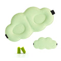 Cloud Shape Blindfold Ultra Soft Sleep Mask Earplugs 3D Sleeping Eye Mask Adjustable Size for Men Women